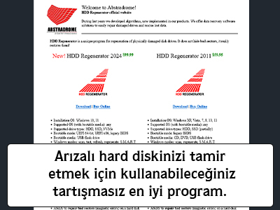 Arızalı hard diskinizi tamir etmek için kullanabileceğiniz tartışmasız en iyi program