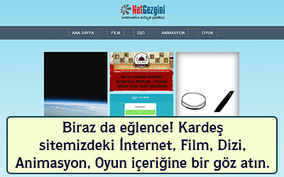 Birazda eğlence, kardeş sitemizdeki İnternet, Film, Dizi, Animasyon, Oyun içeriğine bir göz atın