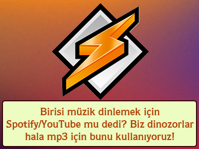 Birisi müzik dinlemek için Spotify/YouTube mu dedi? Biz dinozorlar hala mp3 için bunu kullanıyoruz!