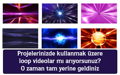 Projelerinizde kullanmak üzere loop videolar mı arıyorsunuz? O zaman tam yerine geldiniz