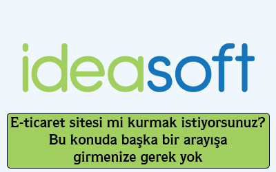 E-ticaret sitesi mi kurmak istiyorsunuz? Bu konuda başka bir arayışa girmenize gerek yok