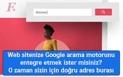 Web sitenize google arama motorunu entegre etmek ister misiniz? O zaman sizin için doğru adres burası